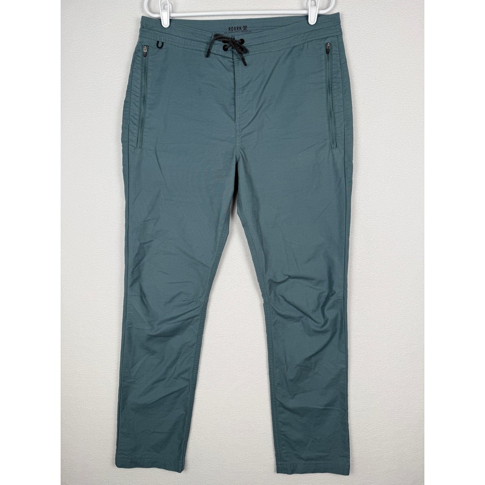 Roark Layover 2.0 Travel Pants Mens 33 Blue Stretch Utility Hiking RP274